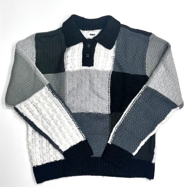 오베이 올리버 패치워크 스웨터