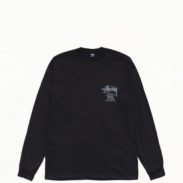 스투시 클래식 기어 피그먼트 다이드 롱슬리브 티셔츠
