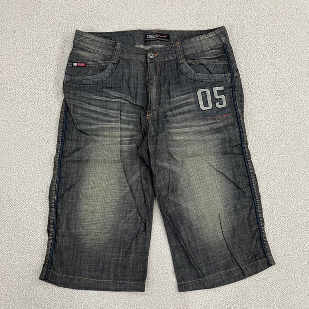 86-100 푸부 버뮤다 반바지 데님0122M2