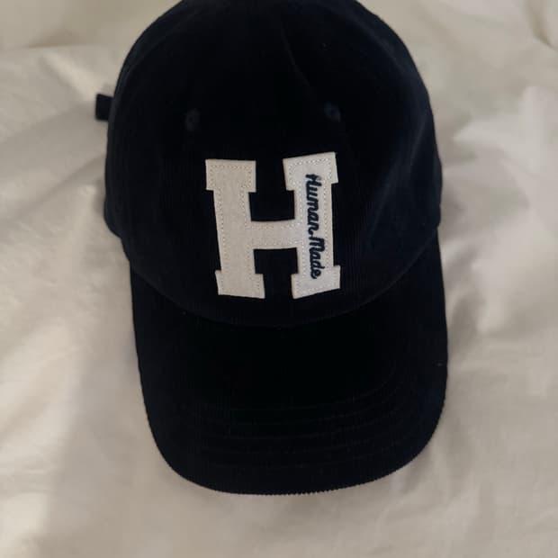 휴먼메이드 6패널 코듀로이 볼캡 네이비