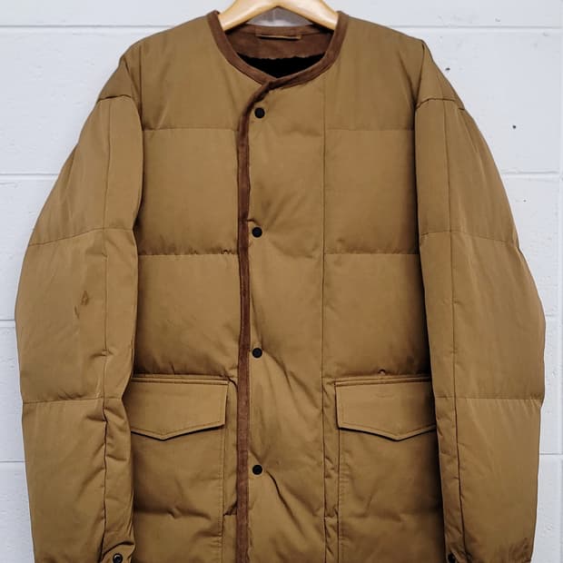 SIEG(지이크) 빅포켓 카멜 라운드 덕다운(오리털) 패딩자켓(점퍼)