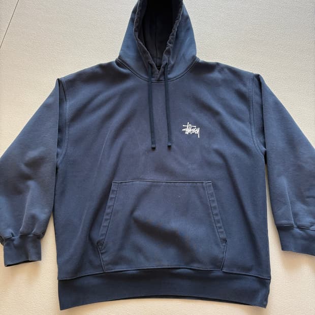 스투시 후드티 (네이비, 2XL)