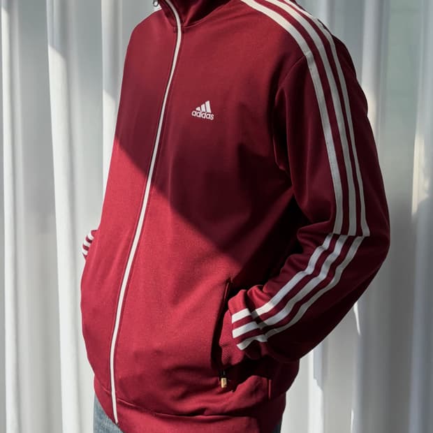 [XL]아디다스 대장 버건디 클래식 트랙탑 져지