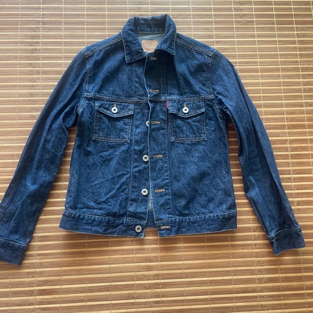 vintage 데님 청자켓