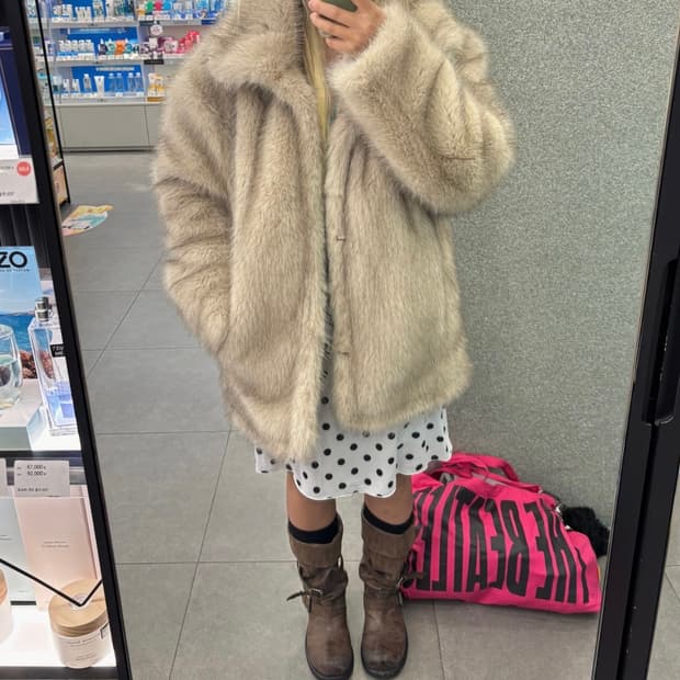밀로 우먼 퍼 자켓 M