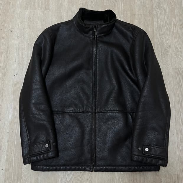 JOFF 조프 남성 천연 양가죽 퍼안감 가죽자켓 L/100 