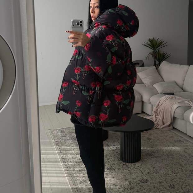 Toh rose padding 로즈 패딩