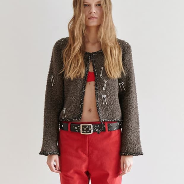 데어드 HOLIDAY CARDIGAN IN TAUPE