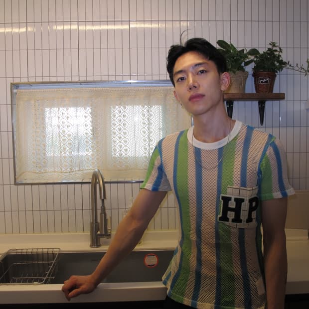 꼼데가르송 옴므 플러스 메쉬 반팔