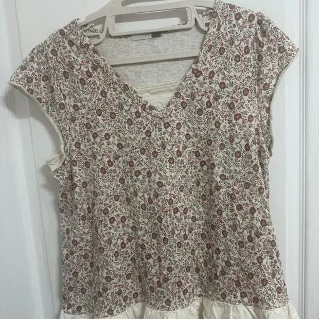 모리걸 잔꽃 레이어드 반팔티