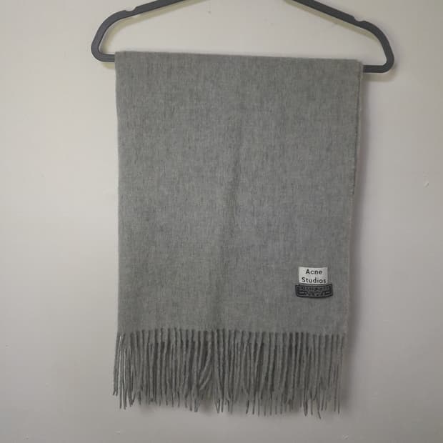 아크네 스튜디오 그레이 와이드 울머플러 72*200