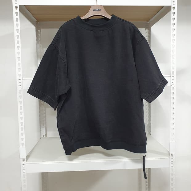 (새상품) 자라 데님 반팔 맨투맨 M