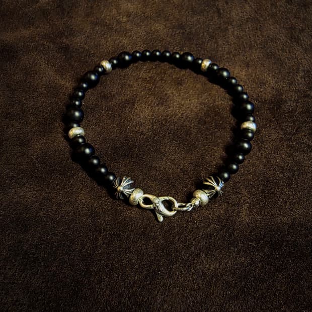 Black Onyx × Silver 925 Bracelet