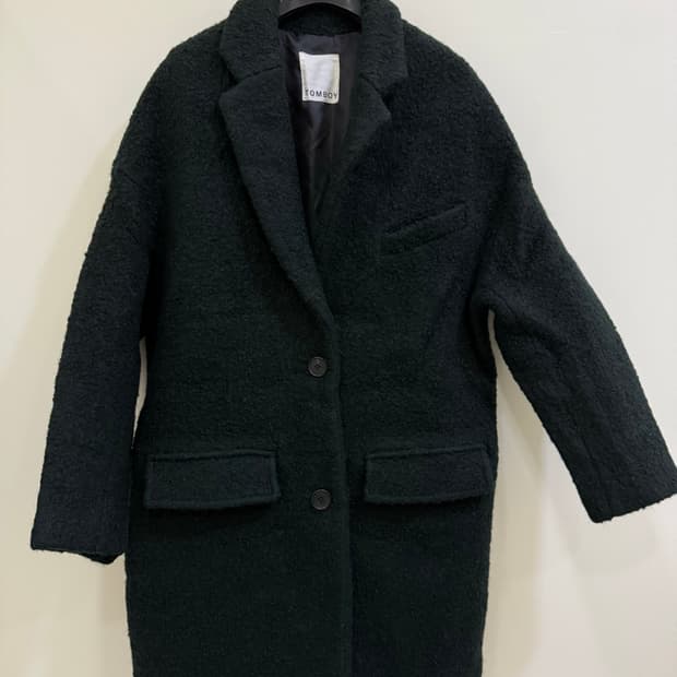 톰보이 딥그린 모직 코트 정품