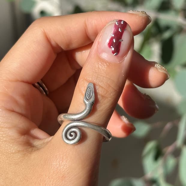 Snake Spiral Karensilver Ring⚕️