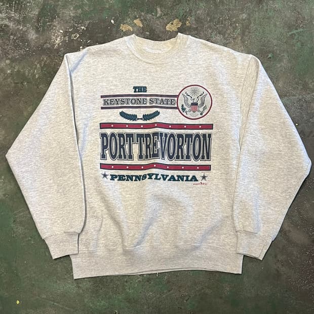 90's [L] 빈티지 헤인즈 맨투맨 USA 프린팅 맨투맨 스웻셔츠