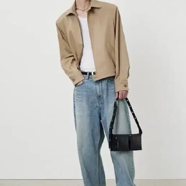 토니웩 개버딘 프랜치 블루종 L