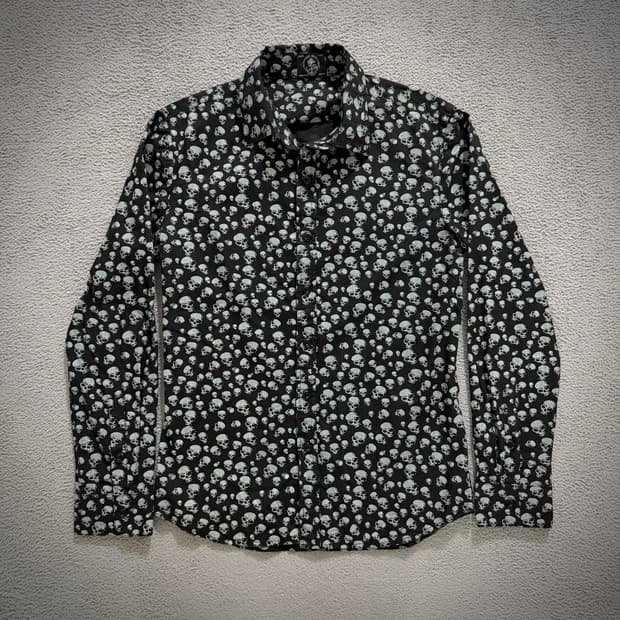 Jpn vintage skull print shirts