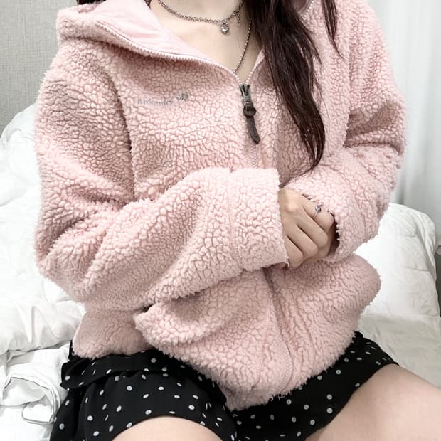 콜롬비아 핑크 쉐르파자켓