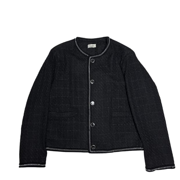 Lan archive 란 아카이브 체인 남자 트위드 자켓