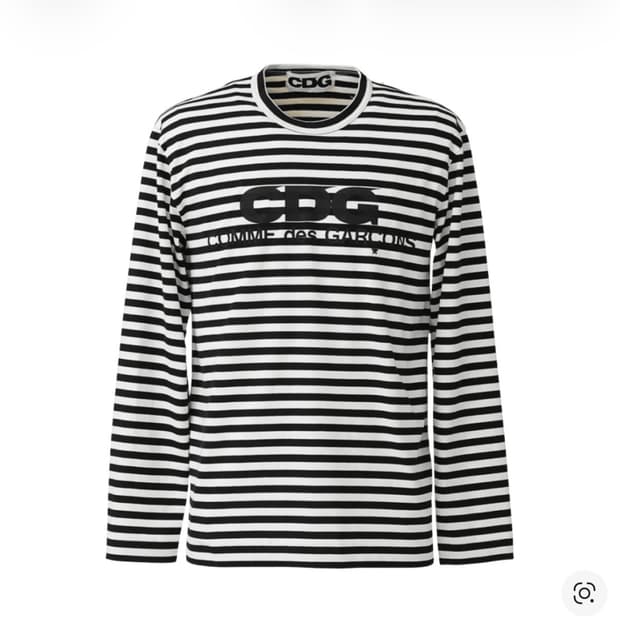 CDG 스트라이프 롱슬리브 L