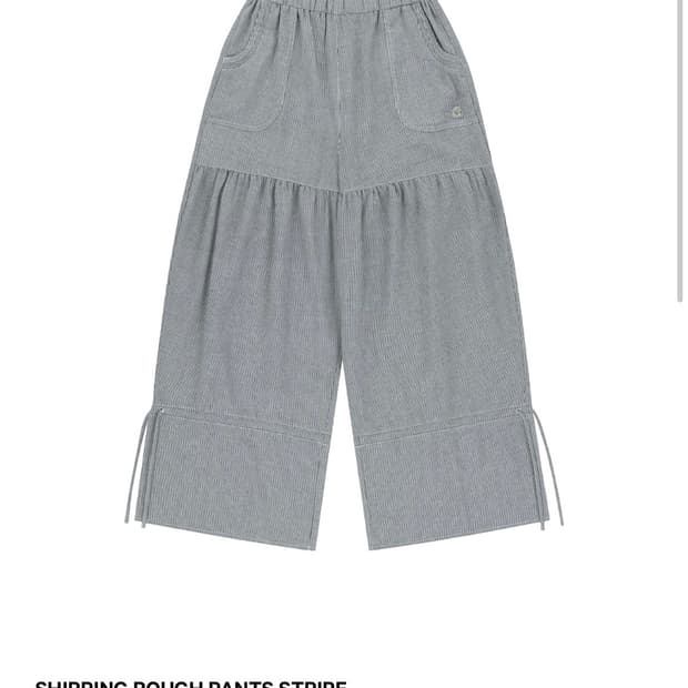 코이세이오 SHIRRING ROUGH PANTS STRIPE