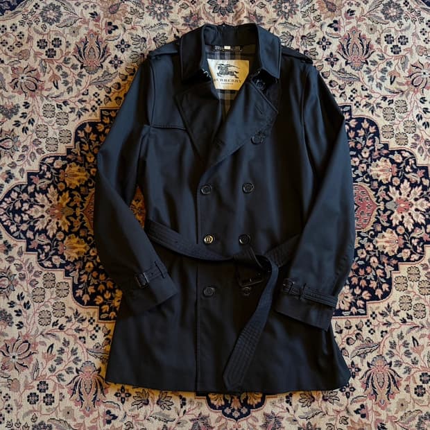 버버리 더블 브레스티드 코트 105