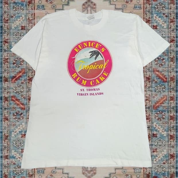 90s Made in USA 세인트 토마스 아일랜드 티셔츠 M