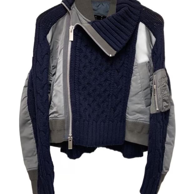 Sacai Nylon Twill Mix Blouson Jacket