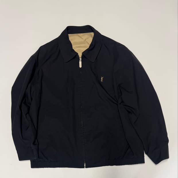 정품!! 입생로랑 YSL 뿌르옴므 리버시블 블루종 자켓 XL