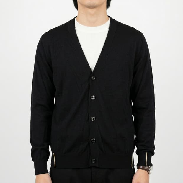 아르마니 꼴레지오니 버진울 니트 가디건 (52)