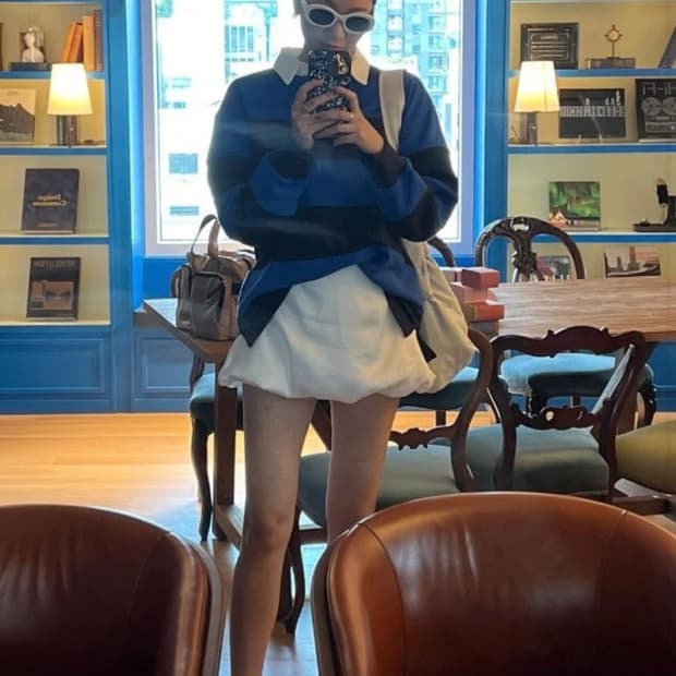 메종마레 화이트 벌룬스커트 38사이즈 새상품