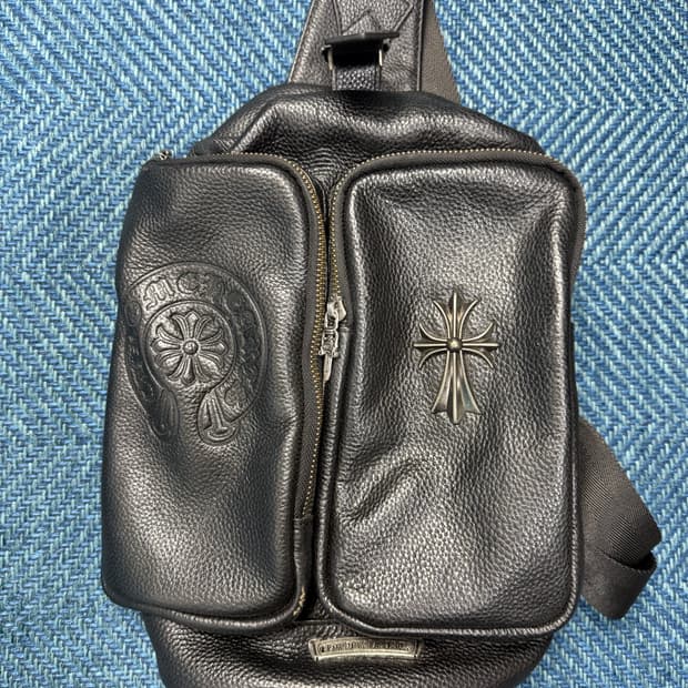 [유니크 디자인] 크롬하츠 스타일 레더 크로스백