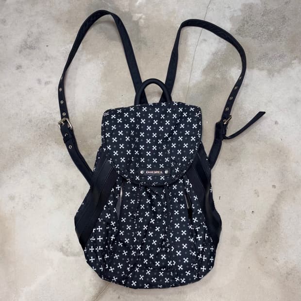 00‘s Diesel Cross Pattern Backpack