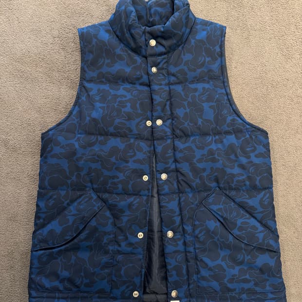 베이프 카모 패딩 베스트 처분 