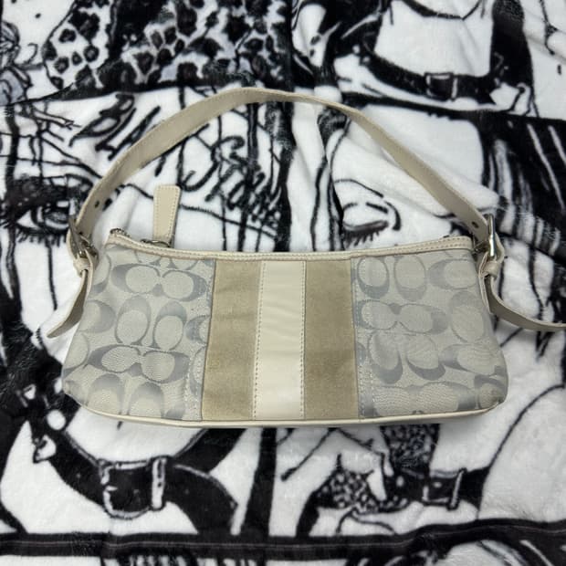 코치 시그니처 캔버스 미니 숄더백