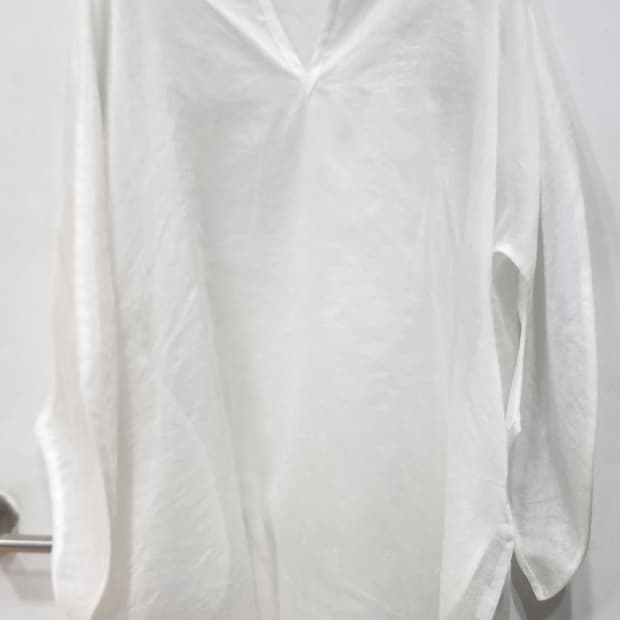 이세이미야케 Fete 블라우스+오버핏롱셔츠 2사이즈 2벌일괄