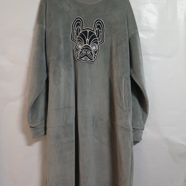 (프리사이즈)라이프워크 코듀로이 벨로아 안감 원피스