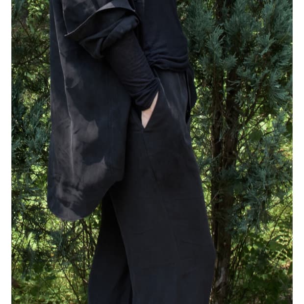 머듈 Mudule cupre lounge pants black