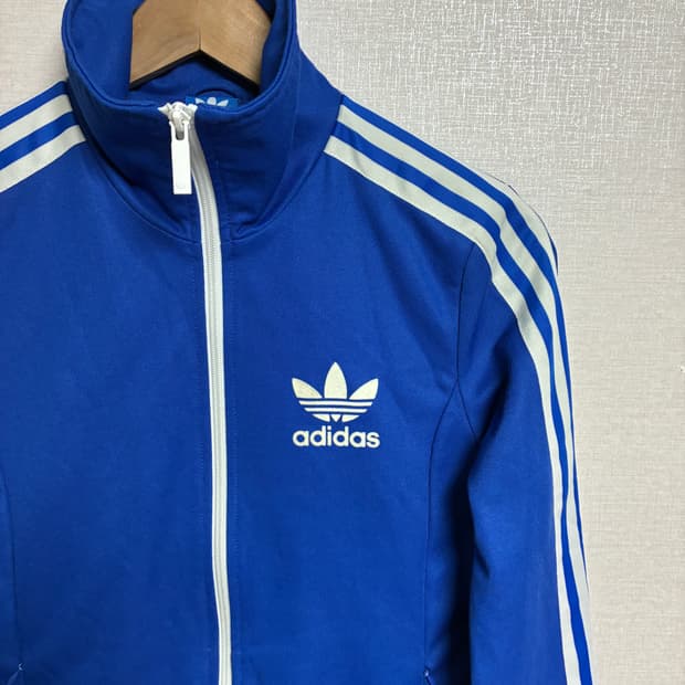 빈티지 아디다스 유로파 져지 블루 L