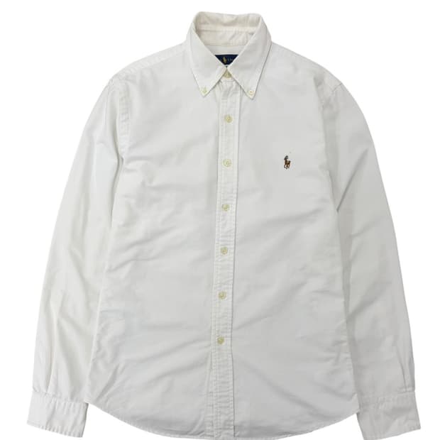 폴로 슬림핏 셔츠 화이트 (S)