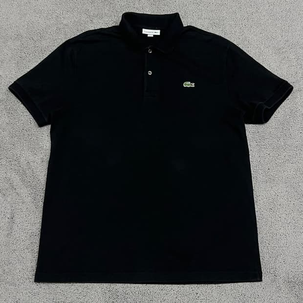 (L) 라코스테 카라 티 블랙