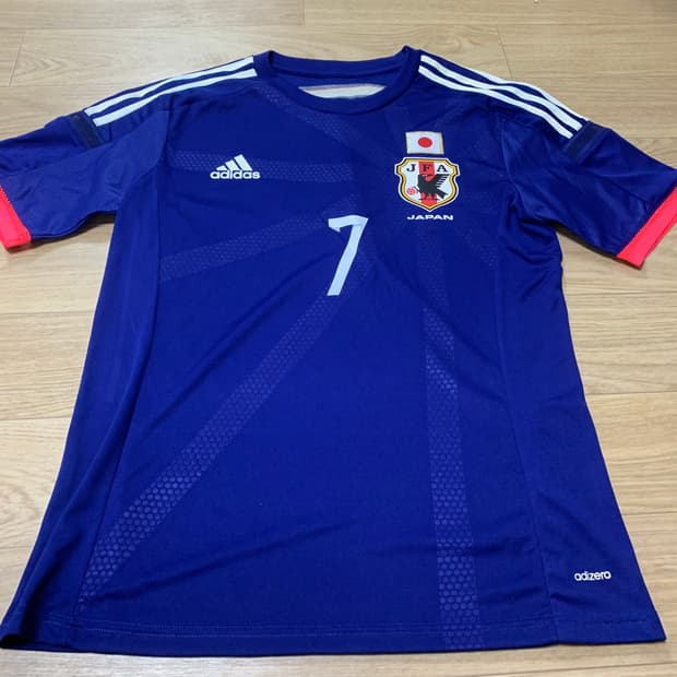 95)Adidas 아디다스 일본 14~15국가대표 엔도 축구 반팔 유니폼