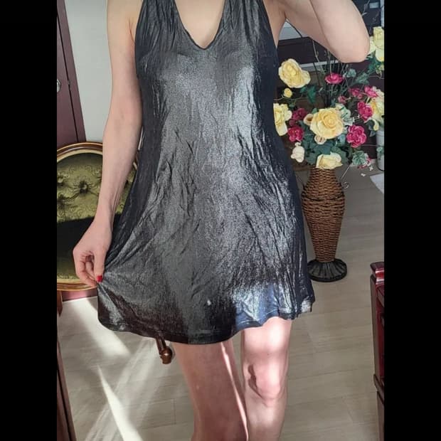 새상 미스씩스티 메탈릭 원피스 클럽 휴양지 수영복 커버업