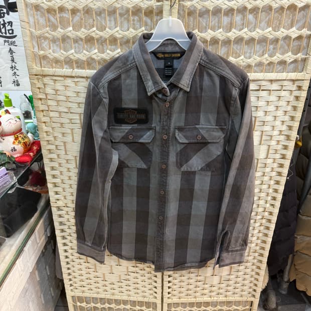 95 정품 할리데이비슨 백 자수로고 반팔셔츠 팝니다