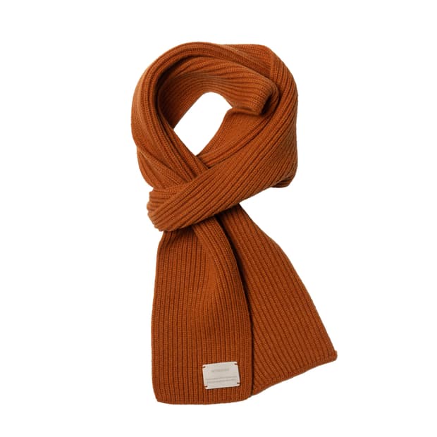 인더로우 Alain Wool Muffler Orange A.DECADE