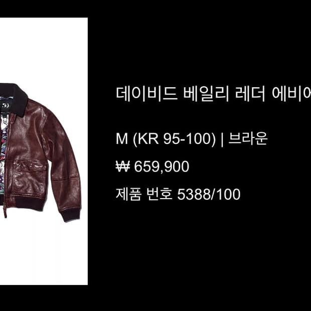 자라 50주년 레더자켓