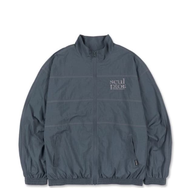 스컬프터 스티치 윈드브레이커 바람막이 그레이블루