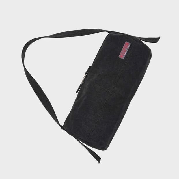 스컬프터 빈티지 캔버스 더플백 블랙