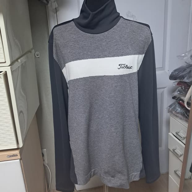 타이틀리스트 골프 긴팔 목폴라 티셔츠 니트 100